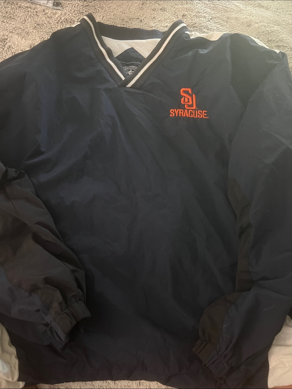 5/$10 item Syracuse Navy Pullover Windbreaker Jacket